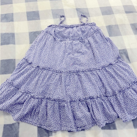 Mini Boden purple tiered strapped dress - Picture 1 of 9